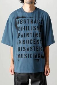 LAD MUSICIAN ヘビー ティークロス スーパービッグ Tシャツ Orion Blue