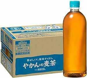コカ・コーラ やかんの麦茶 from 爽健美茶 ラベルレス 650mlPET×24