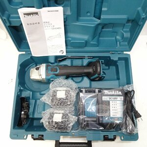 makita マキタ 18V 6.0Ah　100ｍｍ　充電式ディスクグラインダ　GA404DRGXN　本体+バッテリ2個+充電器　ケース傷み有