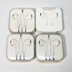 未使用 Apple 純正 iPhone 付属 イヤホン 有線イヤホン Lightning Connector 4個セット