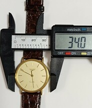 稼働品 ロンジン メンズ腕時計 シャンパン色文字盤 三針 新品電池 LONGINES_画像8