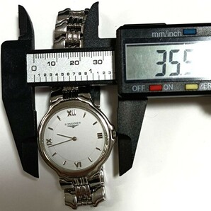 稼働品 ロンジン メンズ腕時計 白色文字盤 新品電池 LONGINESの画像8