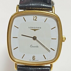 稼働品 ロンジン メンズ腕時計 白色変わり文字盤 新品電池 LONGINESの画像2