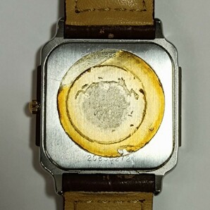 稼働品 ロンジン メンズ腕時計 ゴールド文字盤 新品電池 変わりベゼル LONGINESの画像3