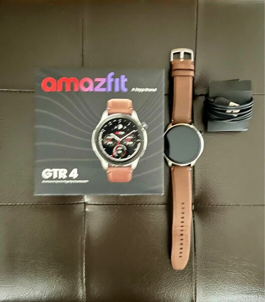 Amazfit GTR 4 ヴィンテージブラウンレザー