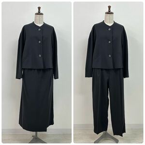 90s Vintage ISSEY MIYAKE ヴィンテージ イッセイミヤケ 3ピース セット アップ SET ジャケット & テーパード パンツ & ロング スカート M