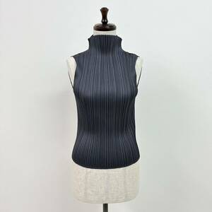 PLEATS PLEASE ISSEY MIYAKE プリーツプリーズ イッセイミヤケ プリーツ ハイネック ノースリーブ カットソー MADE IN JAPAN サイズ 3