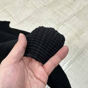 ISSEY MIYAKE イッセイミヤケ 切り替え ドッキング プリーツ ハイネック カットソー MADE IN JAPAN 日本製 BLACK ブラック 系 サイズ 2の画像5
