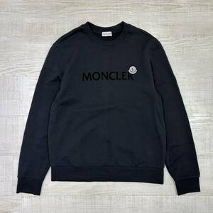 2022 ~ 2023 MONCLER モンクレール MAGLIA GIROCOLLO ロゴ スウェット プルオーバー BLACLK ブラック 系 サイズ L