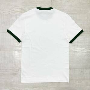 新品 LACOSTE ラコステ REGULAR FIT レギュラー フィット コントラスト ライン Tシャツ TH9691L ホワイト 系 サイズ FR 3 US S 定価11000円の画像3