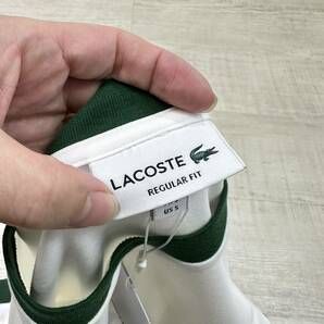 新品 LACOSTE ラコステ REGULAR FIT レギュラー フィット コントラスト ライン Tシャツ TH9691L ホワイト 系 サイズ FR 3 US S 定価11000円の画像9