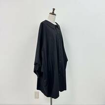 14ss 2014 Yohji Yamamoto ヨウジヤマモト ブロード ワイド シャツ ワンピース MADE IN JAPAN 日本製 BLACK ブラック 系 サイズ 1_画像3