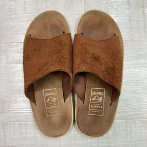 定番 ISLAND SLIPPER アイランドスリッパ スエード スウェード サンダル SUEDE SANDAL ブラウン 系 サイズ 9