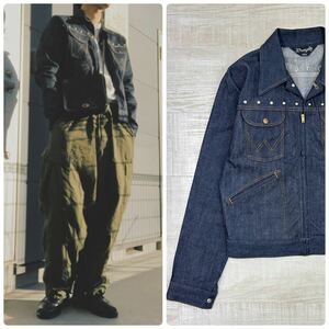 美品 Wrangler ラングラー × VAPORIZE ヴェイパライズ 別注 124MJZ 70's G-Jacket 濃紺 ジッパー デニム ジャケット Gジャン サイズ M