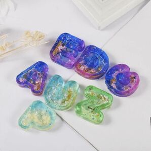 26個 レジン用品 シリコンモールド シェイカーモールド アルファベットモールド UVレジン LEDレジン シンプル ハンドメイド アクセサリーの画像8