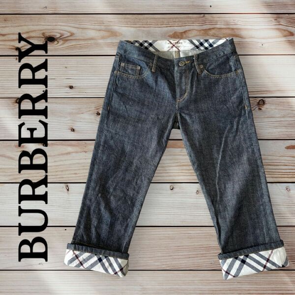 BURBERRY BLUE LABEL★ロールアップ デニムパンツ 7分丈