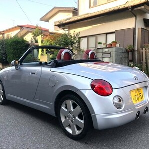 コペン車検取立てR8年4月★走行76500km★電動オープン動作OK★赤革インテリア/ナビ＆ワンセグ（走行中TV視聴OK）/シートヒーター★機関快調の画像2