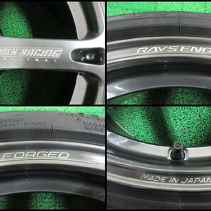 M144【送料無料 在庫処分】RAYS VOLK RACING TE037 6061 鍛造 ♪ 225/35R19 (2本) 235/35R19 (2本) 超溝高 8~8.5分山 NITTO 夏タイヤ 4本の画像8