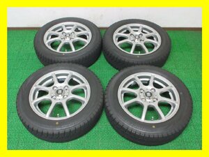 AZ120【送料無料 在庫処分!!】155/65R14 超溝高 9分山 ブリヂストン スタッドレス VRX ホイールセット 4本 激安 ワゴンR タント スペーシア