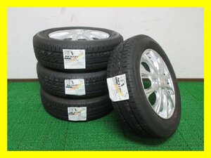 Y706【送料無料】155/65R13 ★ 新品セット ★ ブリヂストン 夏タイヤ NEXTRY 22年製 新品 ♪ アルミ ホイールセット 4本 ワゴンR 軽自動車