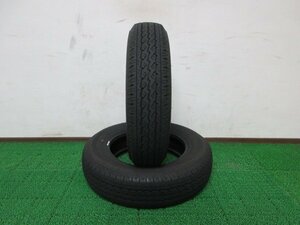 Z089【送料無料 SALE品】155/80R14 88/86 超溝高 9分山 ブリヂストン 夏タイヤ V600 2023年製 2本 激安 プロボックス サクシード バン 等に