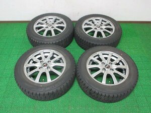 AM201【送料無料】175/65R14 超溝高 8.5分山 スタッドレス WINTERMAXX WM02 ♪ 20年製 ホイールセット 4本 激安 フィット ヴィッツ デミオ