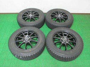 AL912【送料無料 在庫処分】185/65R15 超溝高 8.5~9分山 スタッドレス WINTERMAXX WM01 ホイールセット 4本 激安 アクア カローラ アクシオ