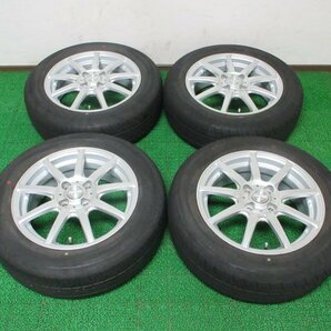 AZ129【送料無料】175/65R15 超溝高 8~8.5分山 ダンロップ 夏タイヤ SP SPORT FAST RESPONSE 21年製 ホイールセット 4本 激安 フィット 等の画像1