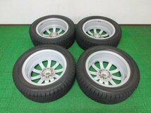 AL921【送料無料 在庫処分!!】205/55R16 超溝高 8.5分山 ブリヂストン スタッドレス VRX ホイールセット 4本 激安 アイシス シビック 等に_画像10