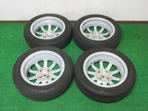 AY707【送料無料 SALE品】155/65R14 超溝高 8~8.5分山 夏タイヤ ENASAVE EC300 + 20年製 ホイールセット 4本 激安 N-BOX ワゴンR タント 等_画像10