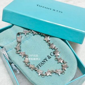 ティファニー Tiffany 美品 パフ スター リンク ブレスレット 星 Puff Star ヴィンテージ オールド Vintage シルバー 925