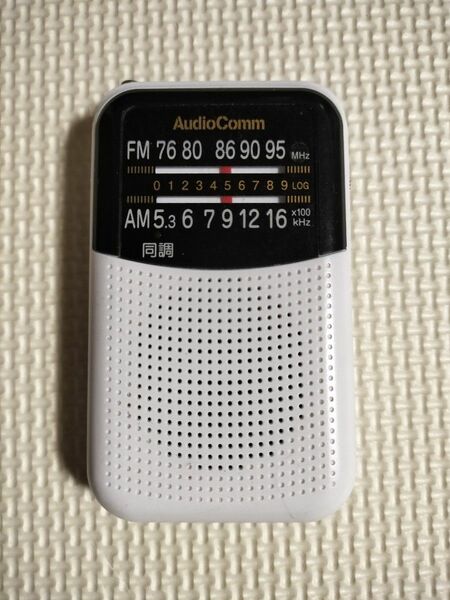 AM/FMポケットラジオRAD-P125N-W