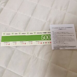 ワタミグループ共通クーポン券 500円×5枚 2500円分の画像1