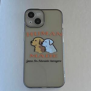 Human Made iPhone14 TPU クリアグレー　ケース　ドッグ　わんこ　犬　ゴールデン　