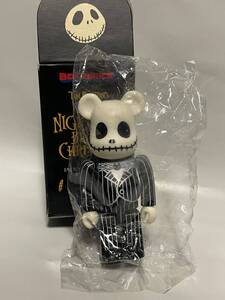 BE@RBRICK 100% JACK SKELLINGTON 口とじ ナイトメア・ビフォア・クリスマス ジャック・スケリントン 箱あり メディコムトイ フィギュア