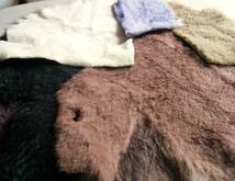 ベビーラムムートンハギレ、毛皮、皮革、クラフト材料，洋服材，新色　新品_画像3