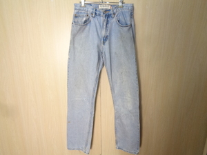 s16◆LEVI'S 505 REGULAR FIT ジーンズ◆リーバイス w32 ライトブルー 00s エジプト製 テーパードデニムパンツ 綿100％ ジーパン 6D