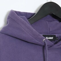 XLARGE EMBROIDERY CREST PULLOVER HOODED SWEAT Lサイズ パープル 101213012009 エクストララージ 刺繍パーカー_画像7