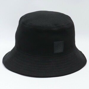 RAF SIMONS Logo Patch Bucket Hat S/M size black Raf Simons Logo patch bucket hat hat cap bake is 