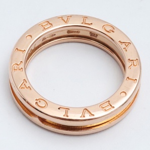 12号 BVLGARI ビー・ゼロワン リング ピンクゴールド ブルガリ 指輪 18K 1バンド B-ZERO1 RINGの画像1