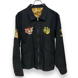 THE FLAT HEAD SOUVENIR JACKET ベトジャン 38 ブラック FN-J-C006 フラットヘッド スーベニアジャケット リバーシブル