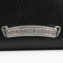 未使用 CHROME HEARTS ウェーブウォレット ミニ クロスボタン ブラック ヘビーレザー クロムハーツ wave wallet mini_画像5