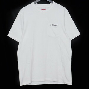 SUPREME LOGO POCKET TEE Mサイズ ホワイト シュプリーム ロゴポケットTシャツ 半袖カットソー