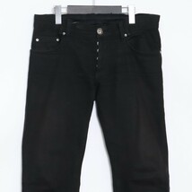 CHROME HEARTS クロスボタンフライウォッシュドデニムパンツ サイズ30 ブラック クロムハーツ DNM PANTS CRS BTN_画像3