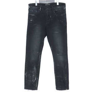 PURPLE BRAND ストレッチデニムパンツ サイズ32 ブラック P001-BWS-CR29 パープルブランド ジーンズ jeans denim pants