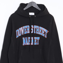 DOVER STREET MARKET DSM フロントロゴパーカー ブラック Sサイズ ドーバーストリートマーケット フーディー スウェット_画像3