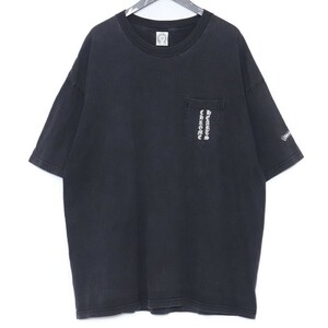 CHROME HEARTS アメリカンラベルポケットTシャツ XXXLサイズ ブラック クロムハーツ 星条旗 スクロール pocket tee 半袖カットソー