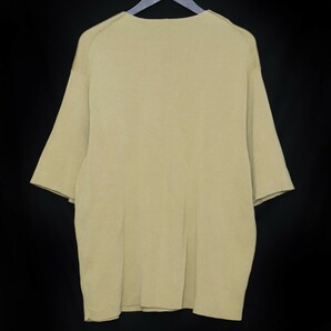 DEVOA ニットショートスリーブ コットンシルクリネン サイズ3 マスタード KTS-CSL1 デヴォア tシャツ 半袖カットソー Knit Short sleeveの画像2