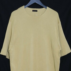 DEVOA ニットショートスリーブ コットンシルクリネン サイズ3 マスタード KTS-CSL1 デヴォア tシャツ 半袖カットソー Knit Short sleeveの画像3