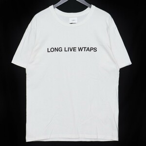 WTAPS LONG LIVE WTAPS サイズ03 ホワイト ダブルタップス ロングライブTシャツ 半袖カットソー 21SS